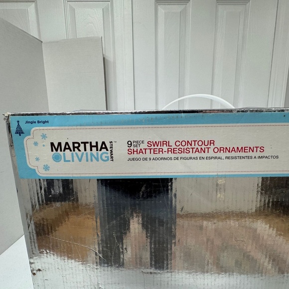 Martha Steward Living 9 piece Set Resistant Ornaments. - Picture 2 of 12